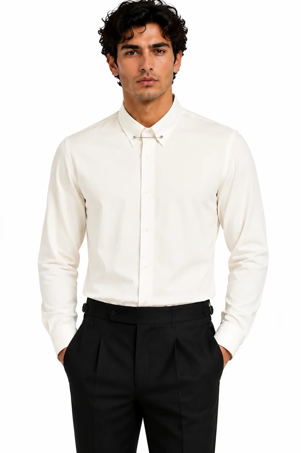 Classic Pin Collar Dress Shirt