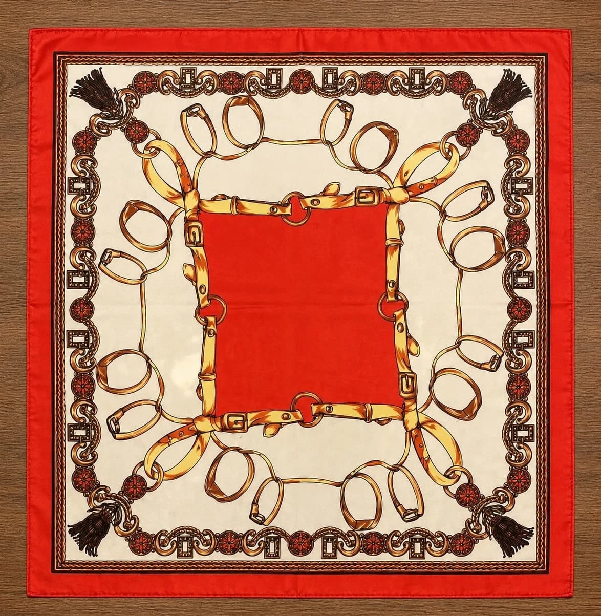 Printed Silk Neck Scarf