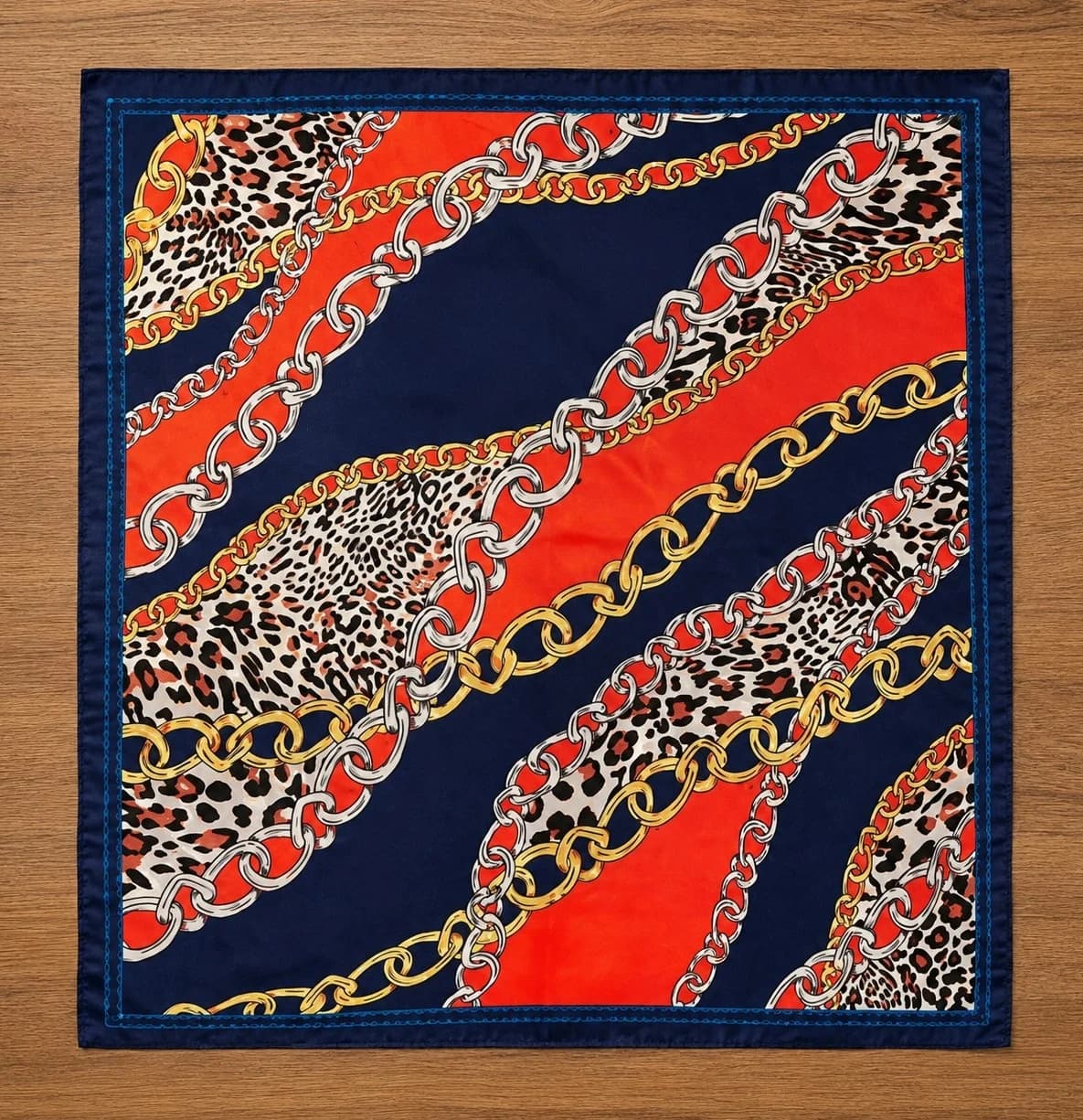 Printed Silk Neck Scarf