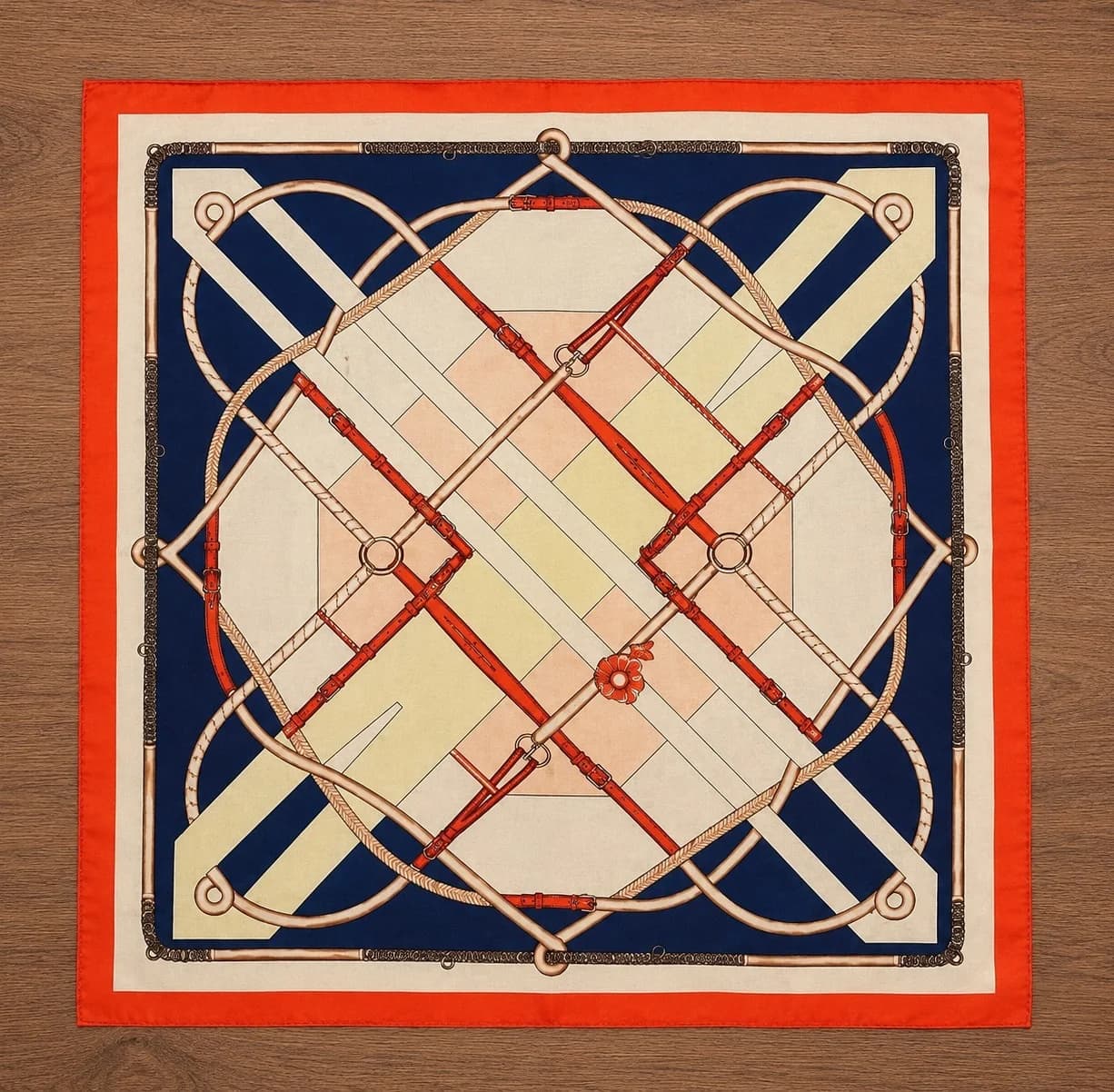 Printed Silk Neck Scarf