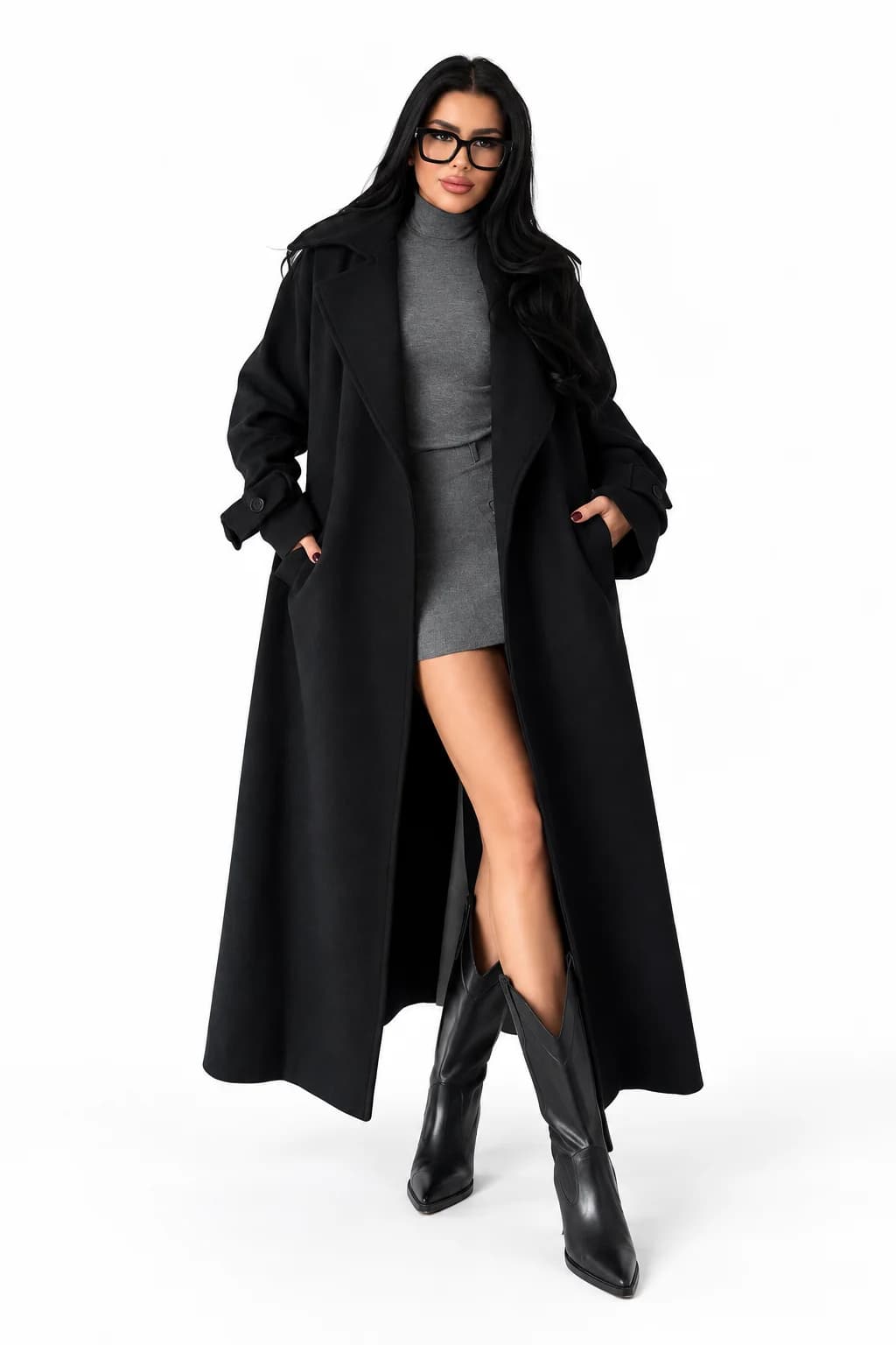 Long Belted Coat