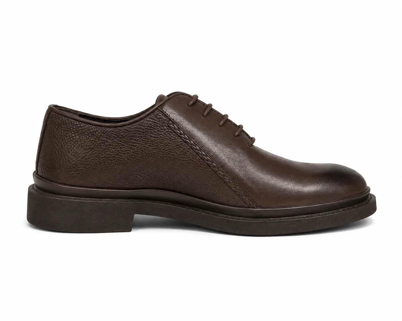 Textured Panel Lace-Up Shoes