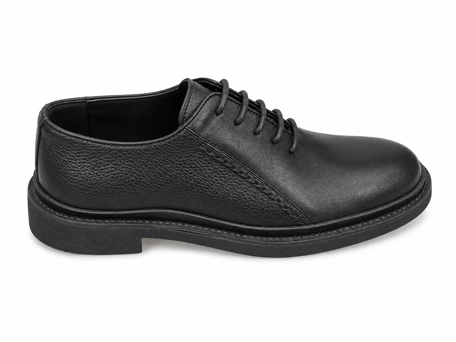 Textured Panel Lace-Up Shoes