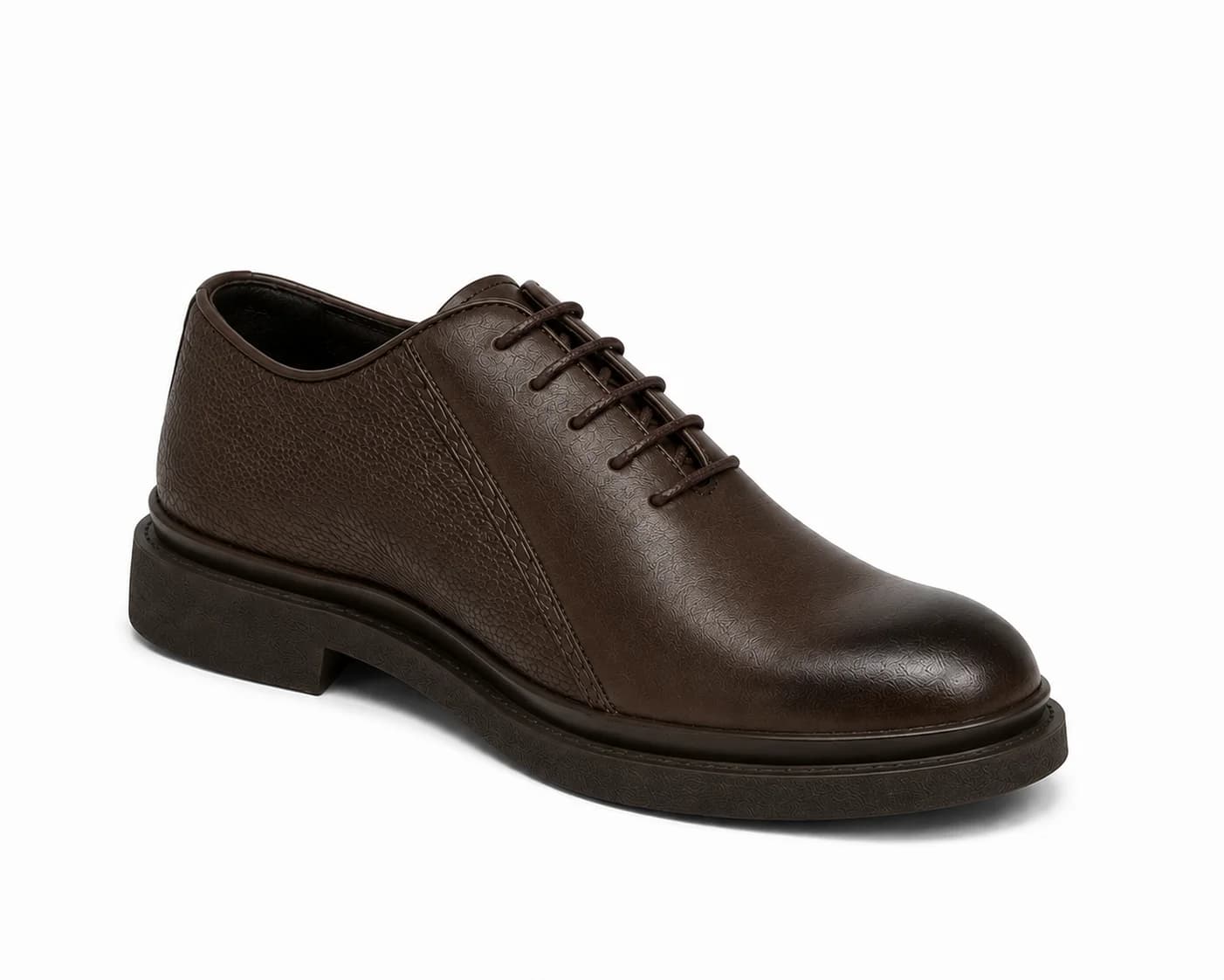 Textured Panel Lace-Up Shoes