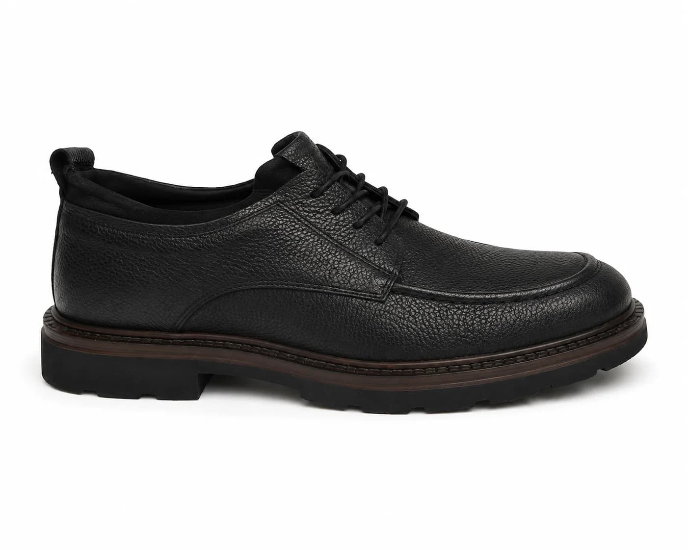 Chunky Moc-Toe Lace-Up Shoes