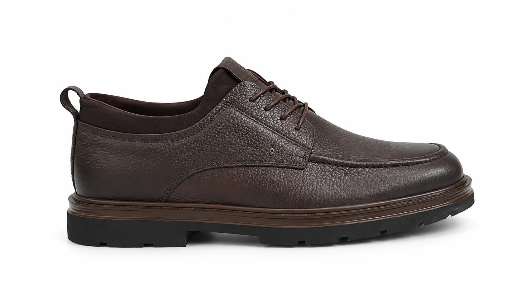 Chunky Moc-Toe Lace-Up Shoes
