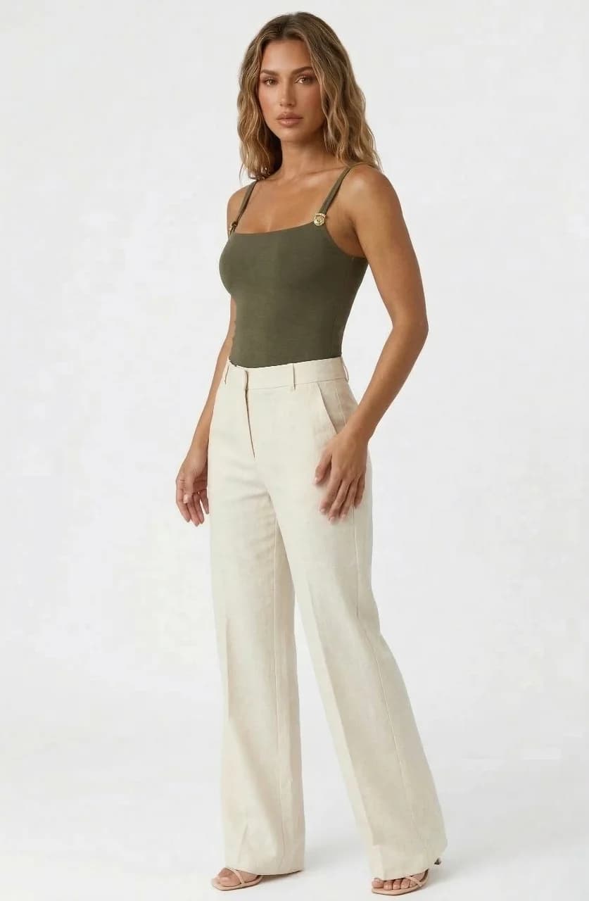 Strappy Buckle Bodysuit