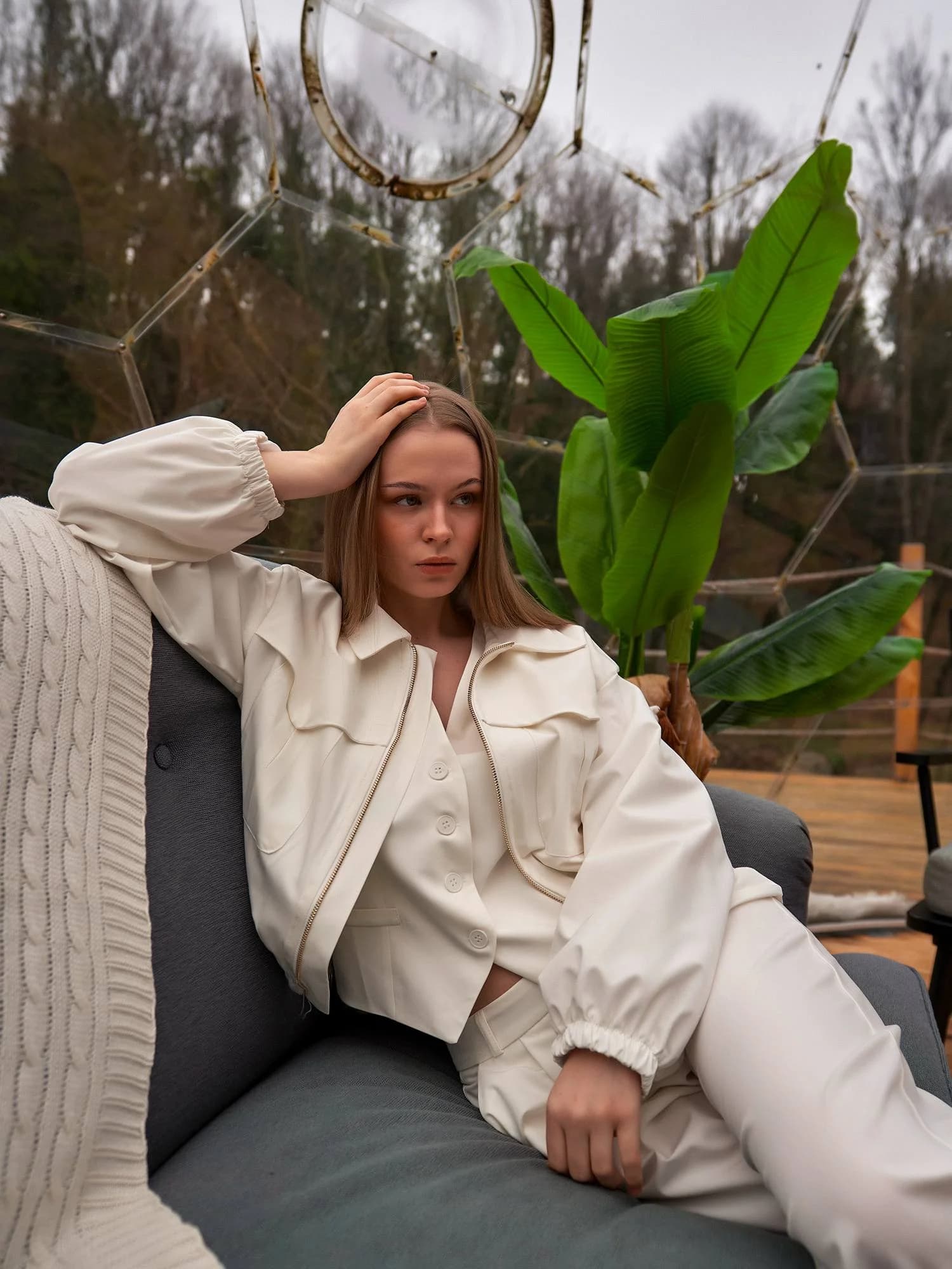 Front Zip Bomber Jacket