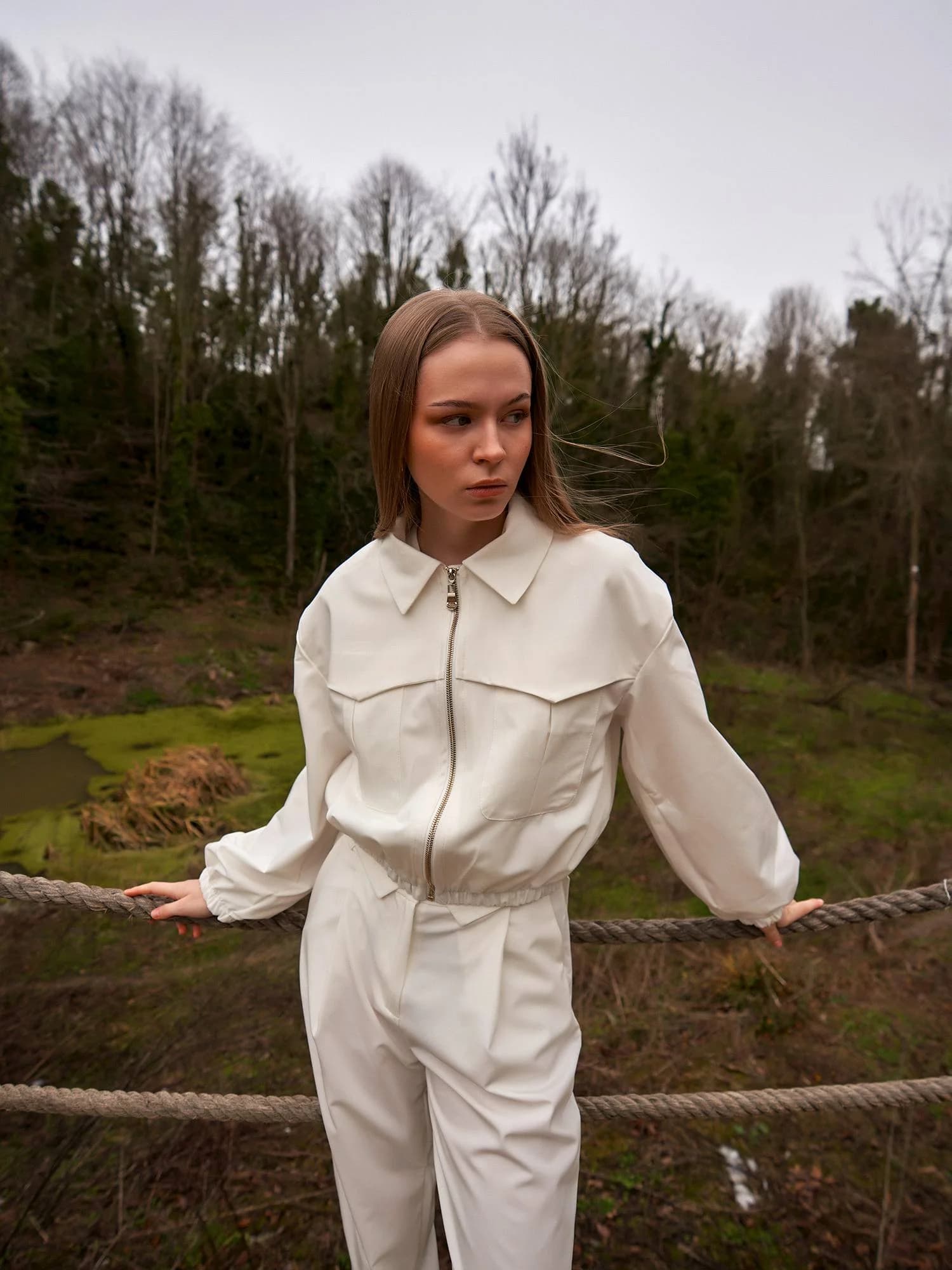 Front Zip Bomber Jacket