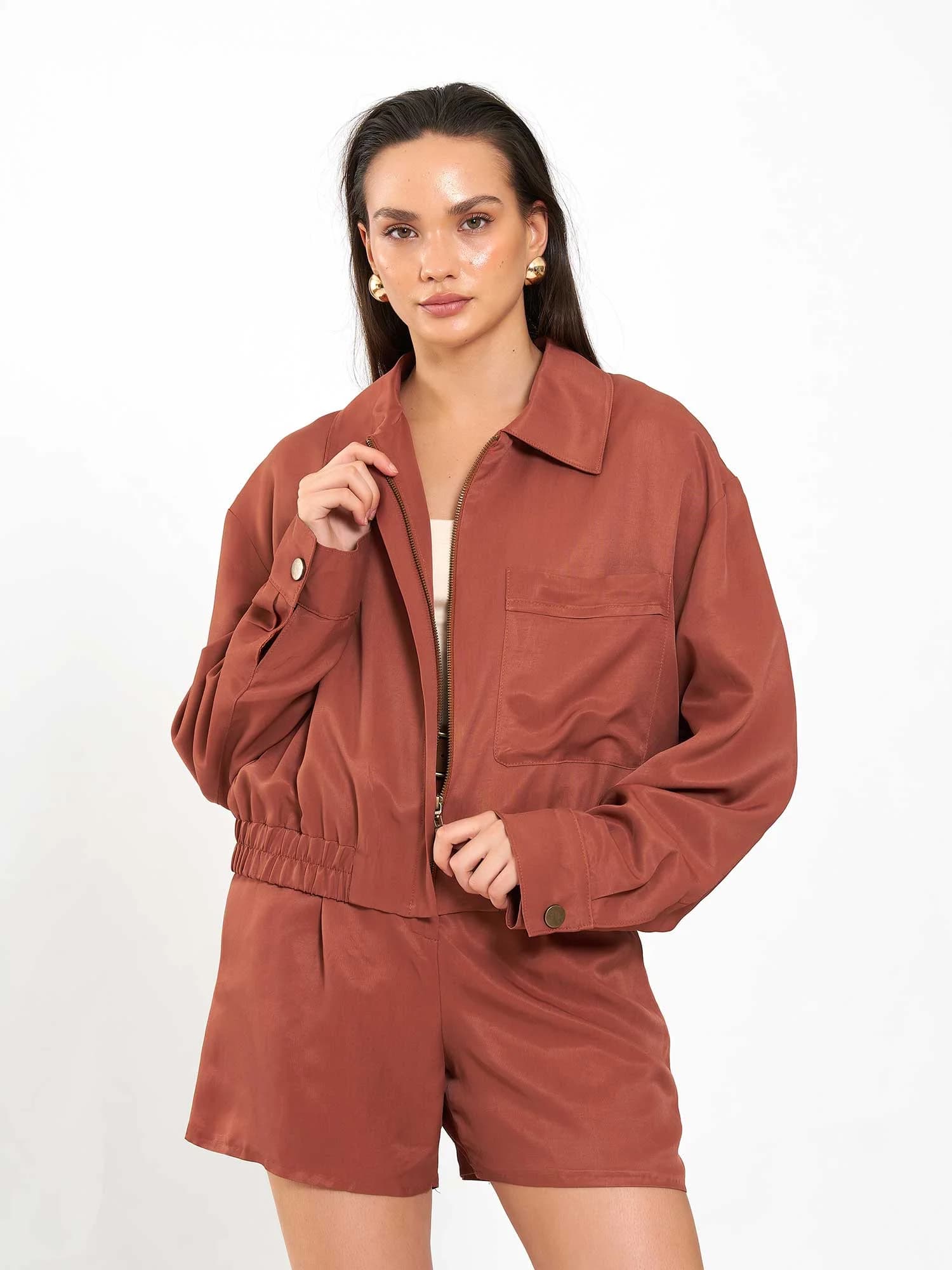 Single Pocket Bomber Jacket