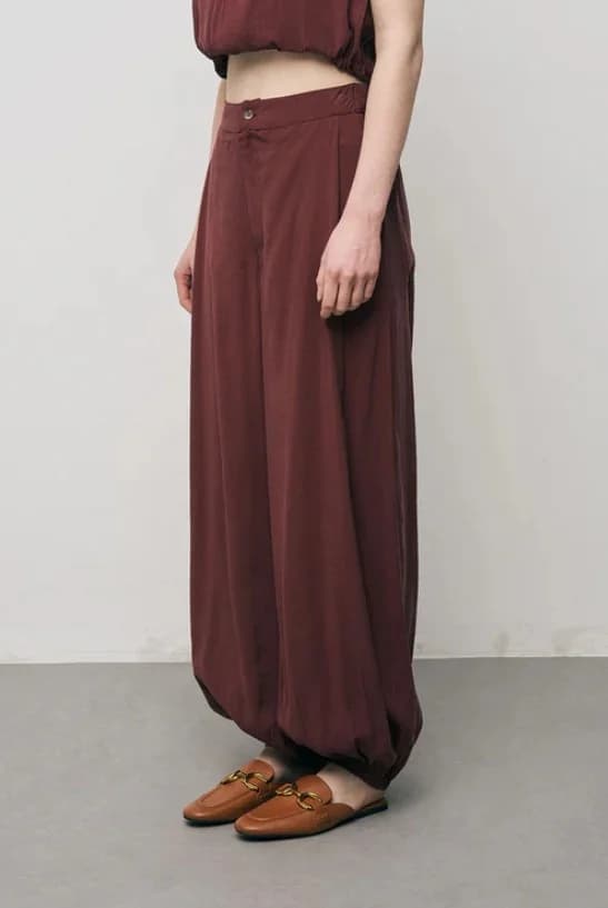 King Elastic Palazzo Pantolon