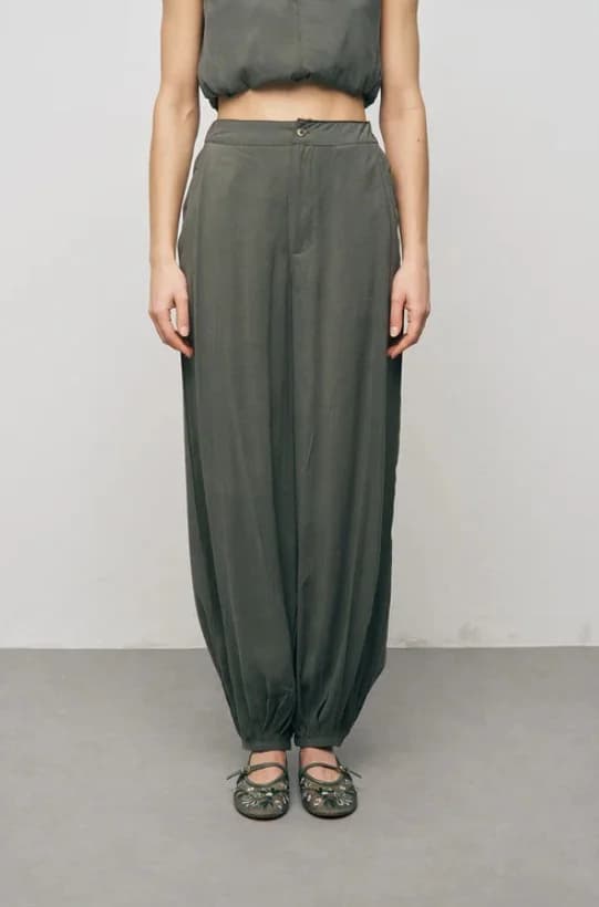 King Elastic Palazzo Pantolon