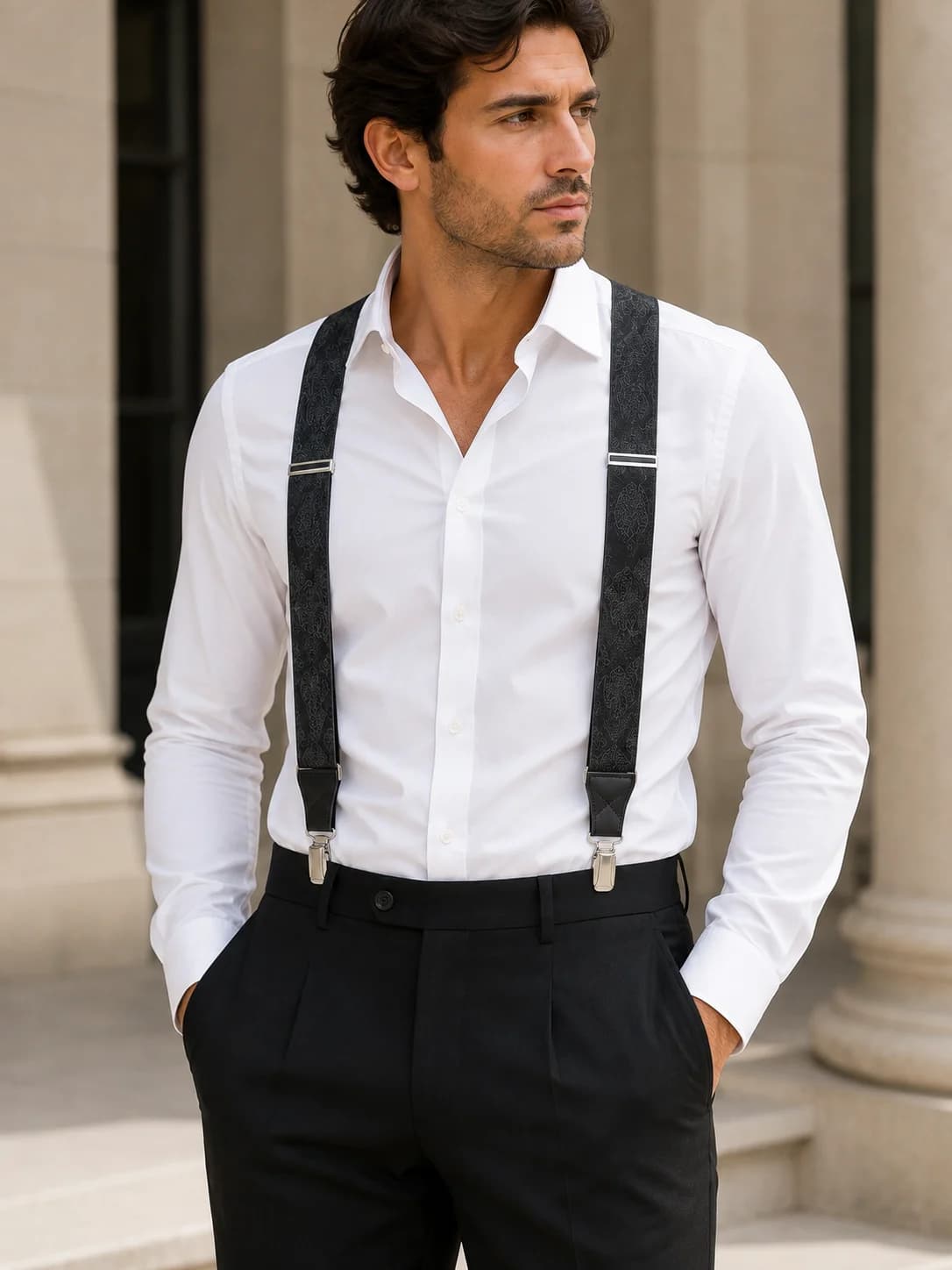 Patterned Suspenders