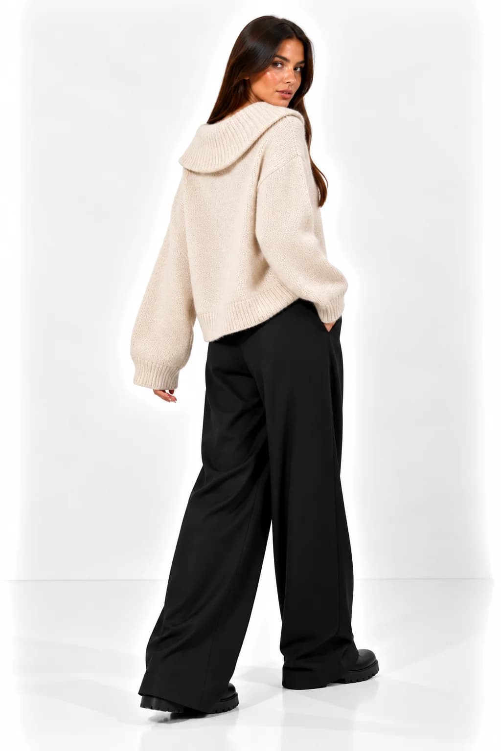 Collared Knit Cardigan