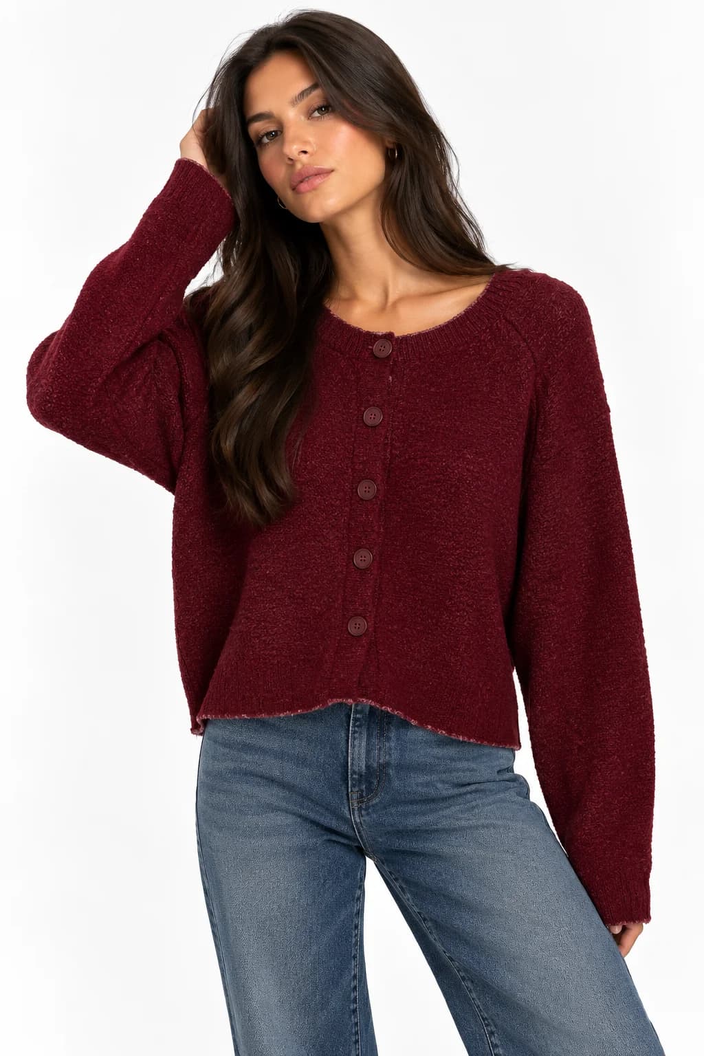 Soft Knit Button Cardigan